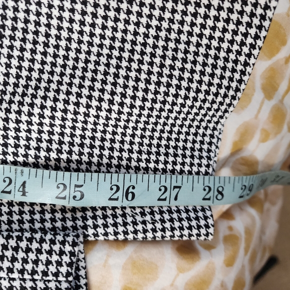 NWT Lauren Ralph Lauren Houndstooth Mid Rise Cropped Pants Black Womens Size 18W - Picture 11 of 14